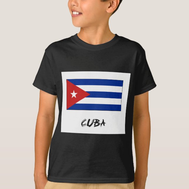 Camiseta Bandera de Cuba (Anverso)