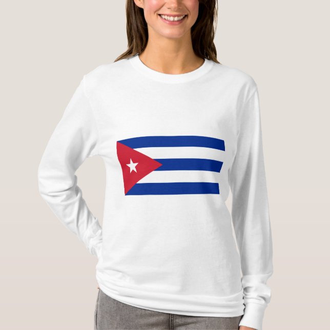 Camiseta Bandera de Cuba (Anverso)