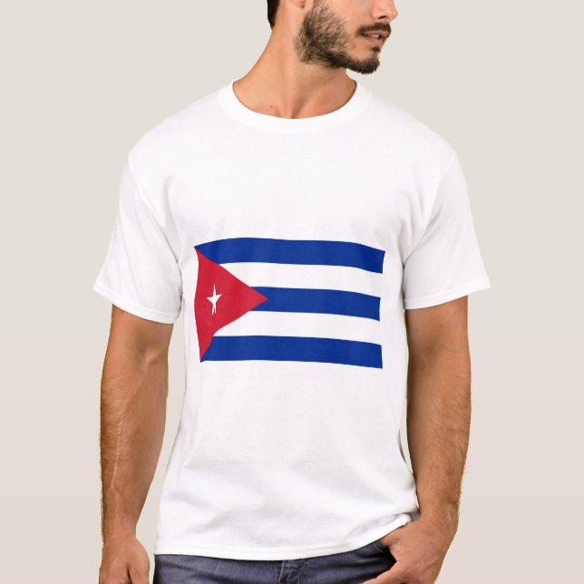 Camiseta Bandera de Cuba (Anverso)