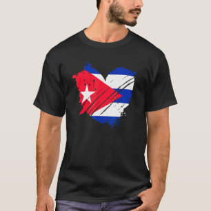 Camiseta Bandera de Cuba Amo Cuba Está En Mi Adn Para Cuban