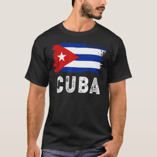Camiseta Bandera de Cuba antigua Orgullo de la familia cuba