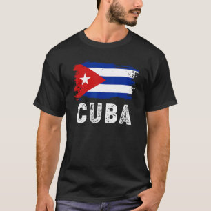 Camiseta Bandera de Cuba antigua Orgullo de la familia cuba