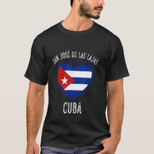 Camiseta Bandera de Cuba Corazón de San José de Las Lajas