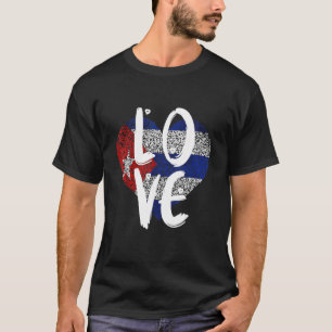 Camiseta Bandera de Cuba Cubano Orgullo Cubano