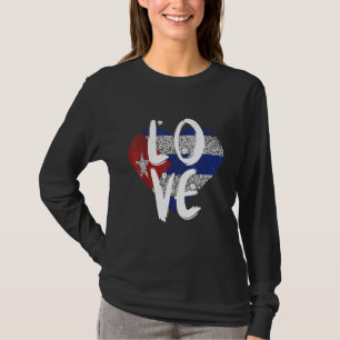 Camiseta Bandera de Cuba Cubano Orgullo Cubano