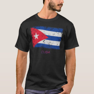 Camiseta Bandera de Cuba del Grunge