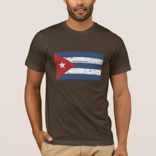 Camiseta Bandera de Cuba del vintage