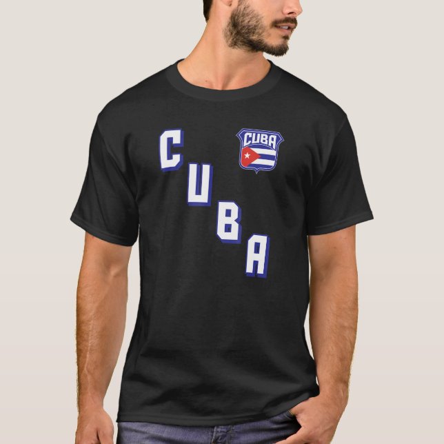 Camiseta Bandera de Cuba Orgullo cubano estilo atlético Paí (Anverso)