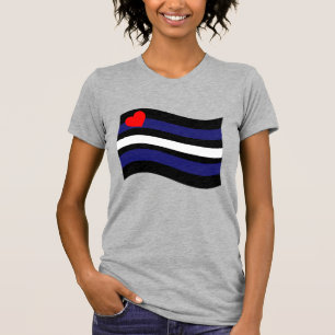 CAMISETA BANDERA DE CUERO ONDEANDO