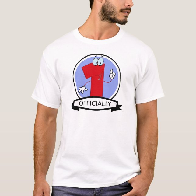 Camiseta Bandera de cumpleaños oficial 1 (Anverso)