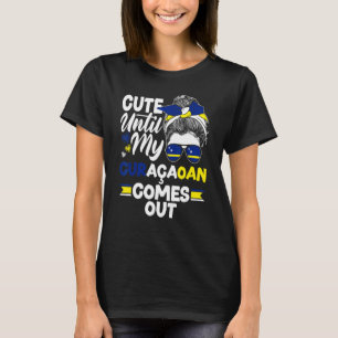 Camiseta Bandera de Curazao apagada hasta que salga mi curr