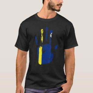 Camiseta Bandera de Curazao Mano Hombres Mujeres Niños