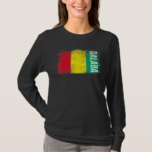 Camiseta Bandera de Dalaba Guinea para guineanos hombres mu