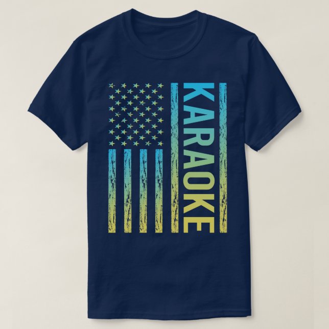 Camiseta Bandera de degradado 02 Karaoke (Diseño del anverso)