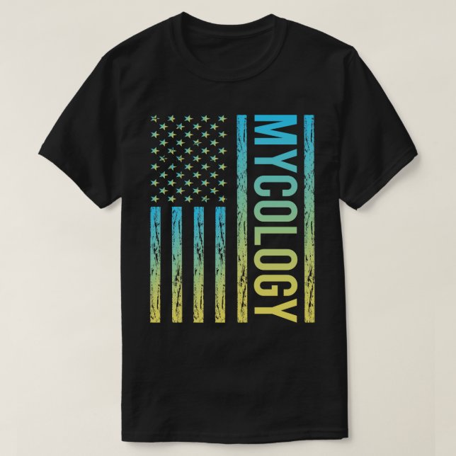 Camiseta Bandera de degradado 02 Mycology Mycologist Mushro (Diseño del anverso)