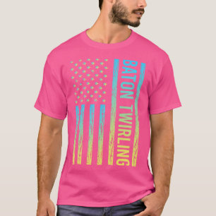Camiseta Bandera de degradado 02 Tubería de torsión de tamb
