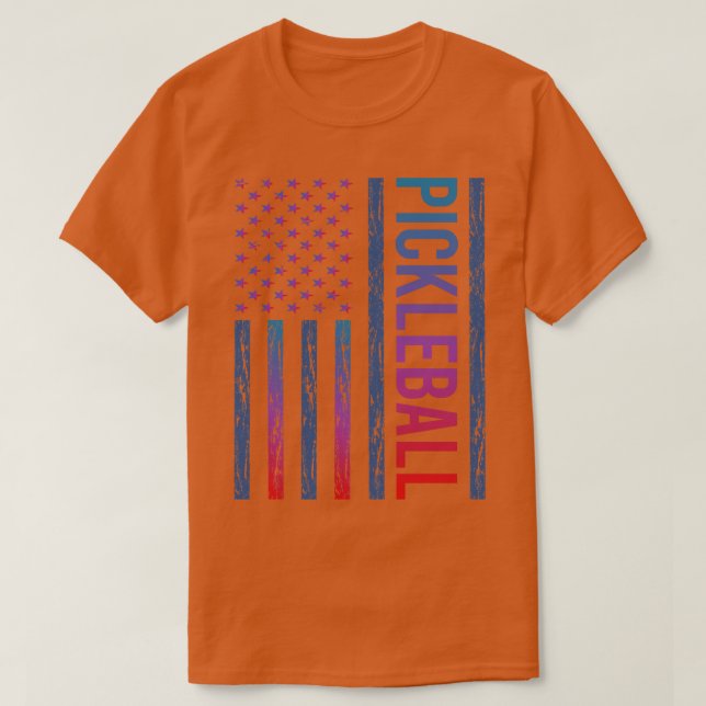 Camiseta Bandera de degradado Pickleball (Diseño del anverso)
