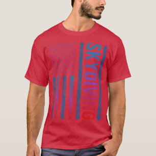 Camiseta Bandera de degradado Skydiving Skydiver Skydiver