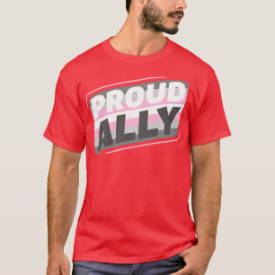 Camiseta Bandera de Demigirl Demigirl Demisexual Ally Orgul