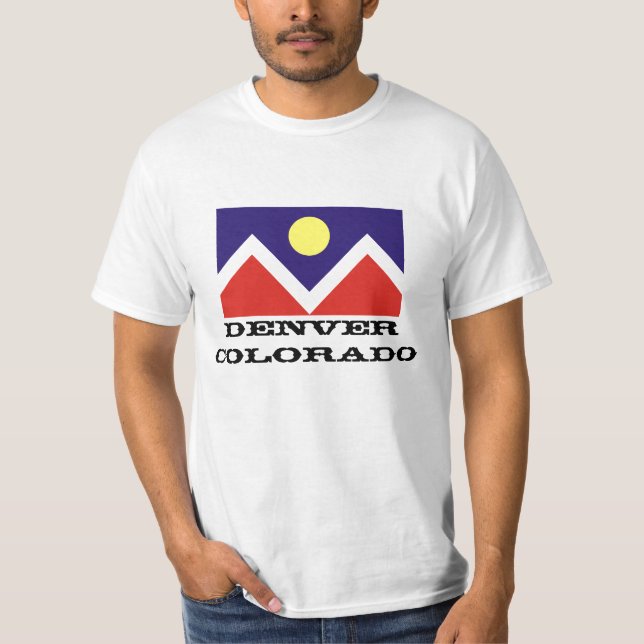 Camiseta Bandera de Denver, Colorado (Anverso)