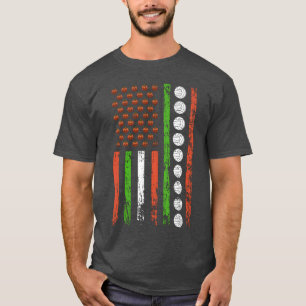 Camiseta Bandera de Deportes Americanos Calabaza de Hallowe
