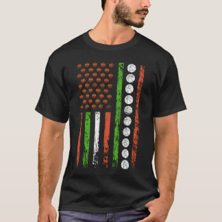Camiseta Bandera de deportes americanos Halloween Calabaza