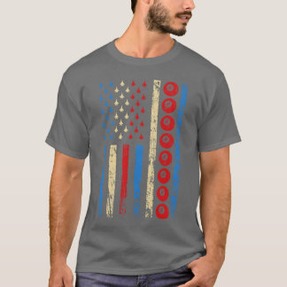 Camiseta Bandera de deportes de taco americanos Atletismo B
