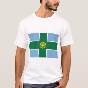 Camiseta Bandera de Derbyshire (condado de Inglaterra, Rein