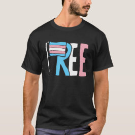 Camiseta Bandera de derechos transnacionales libres