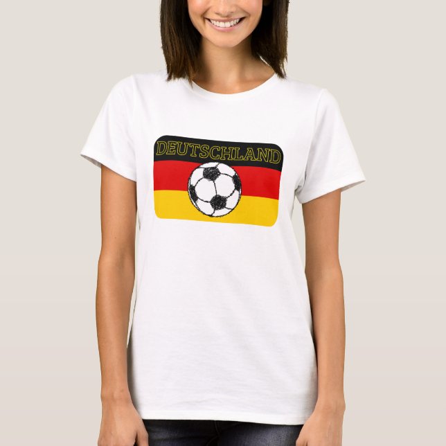 CAMISETA BANDERA DE DEUTSCHLAND | FÚTBOL (Anverso)