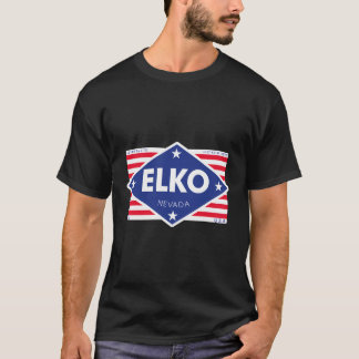 Camiseta Bandera de diamantes de Elko Nevada
