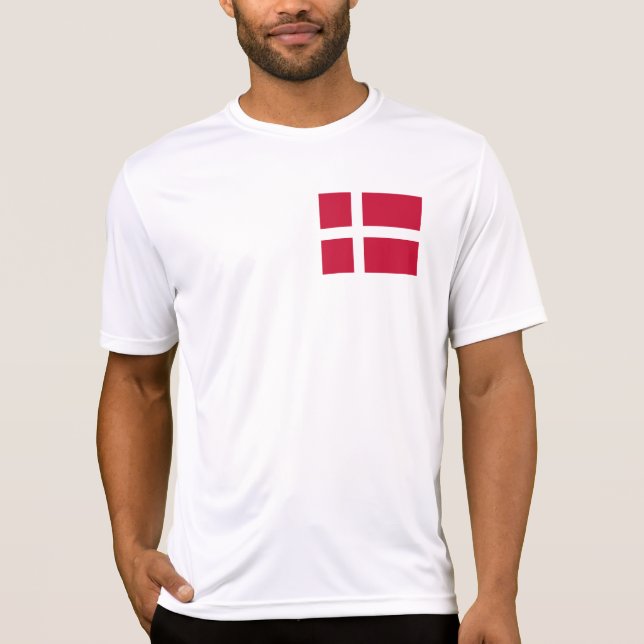 Camiseta Bandera de Dinamarca (Anverso)