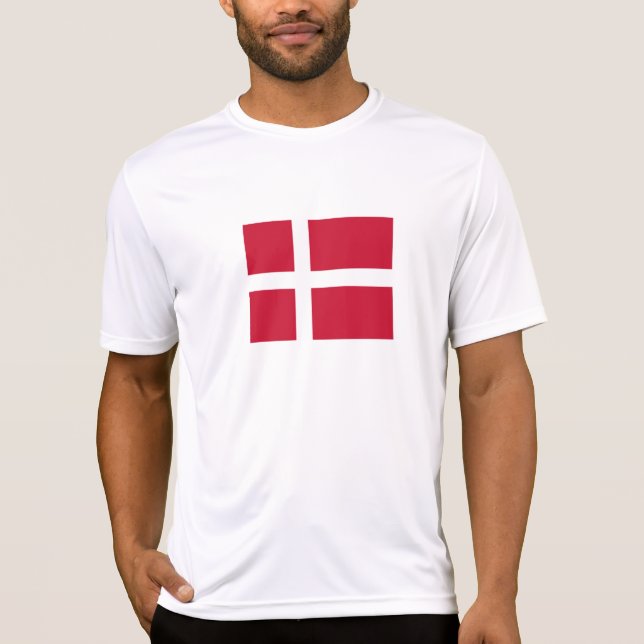 Camiseta Bandera de Dinamarca (Anverso)