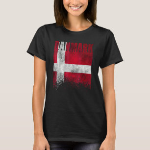 Camiseta Bandera de Dinamarca Bandera danesa Vikingo esca