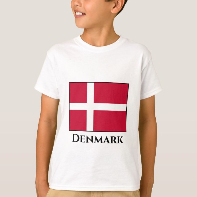 Camiseta Bandera de Dinamarca (danesa) (Anverso)