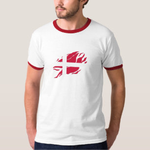 Camiseta Bandera de Dinamarca dentro de mí, marca de la can