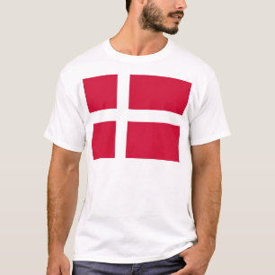 Camiseta Bandera de Dinamarca o del paño danés