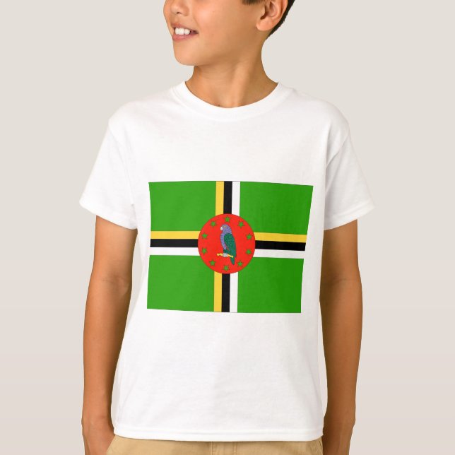 Camiseta Bandera de Dominica (Anverso)