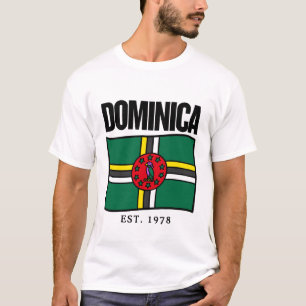 Camiseta bandera de Dominica