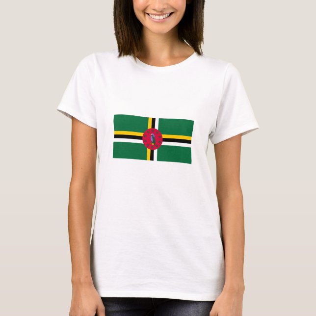 Camiseta Bandera de Dominica (Anverso)