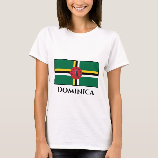 Camiseta Bandera de Dominica (Anverso)