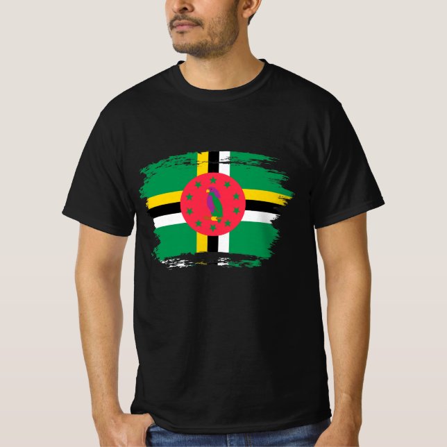 Camiseta Bandera de Dominica (Anverso)