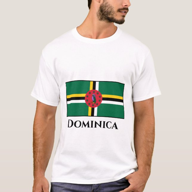 Camiseta Bandera de Dominica (Anverso)