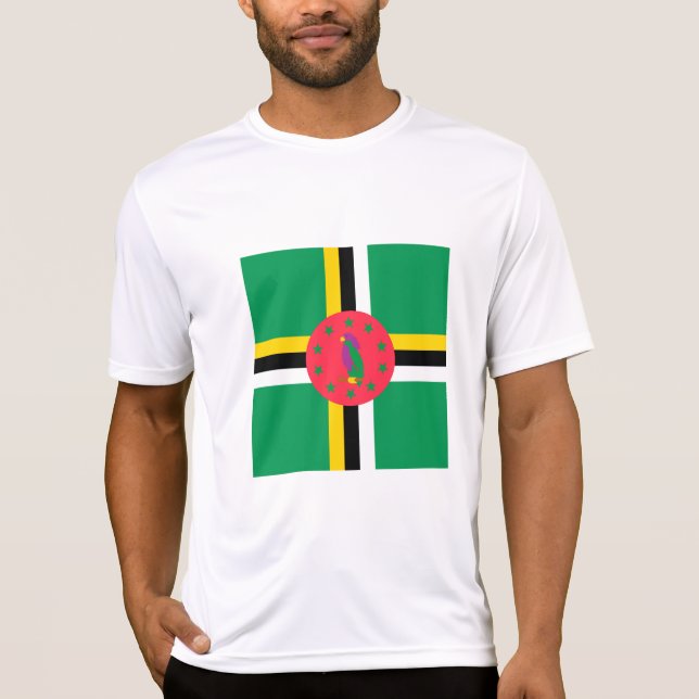 Camiseta Bandera de Dominica (Anverso)