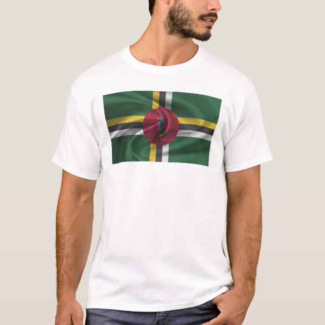 Camiseta Bandera De Dominica (Anverso)