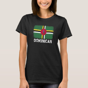 Camiseta Bandera de Dominica apoya a mujeres dominicanas