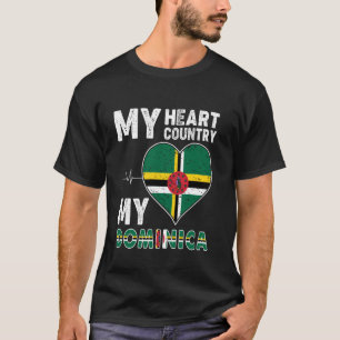 Camiseta Bandera de Dominica para mujeres hombres Orgulloso