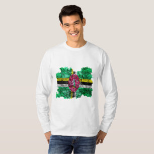 Camiseta Bandera de Dominica Vintage