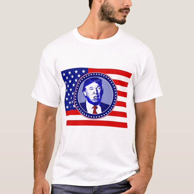 Camiseta bandera de donald trump (Anverso)