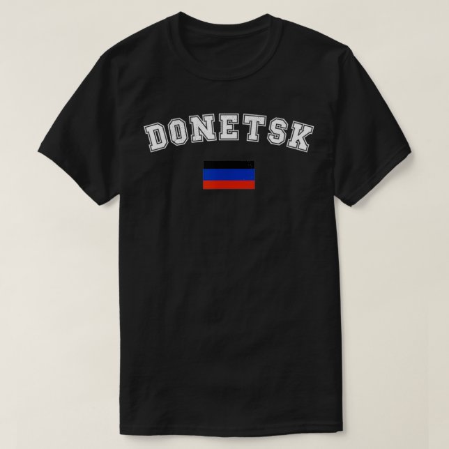 Camiseta Bandera de Donetsk Competencia Deportiva Orgullo V (Diseño del anverso)